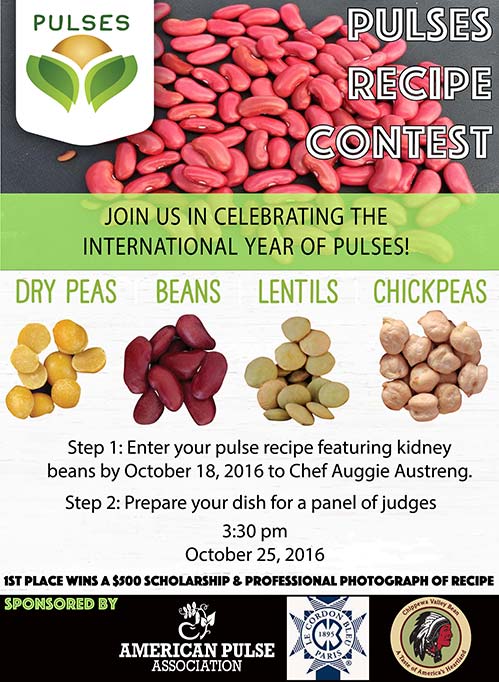 Pulses Recipe Contest poster - Enter Pulse recipes featuring kidney beans