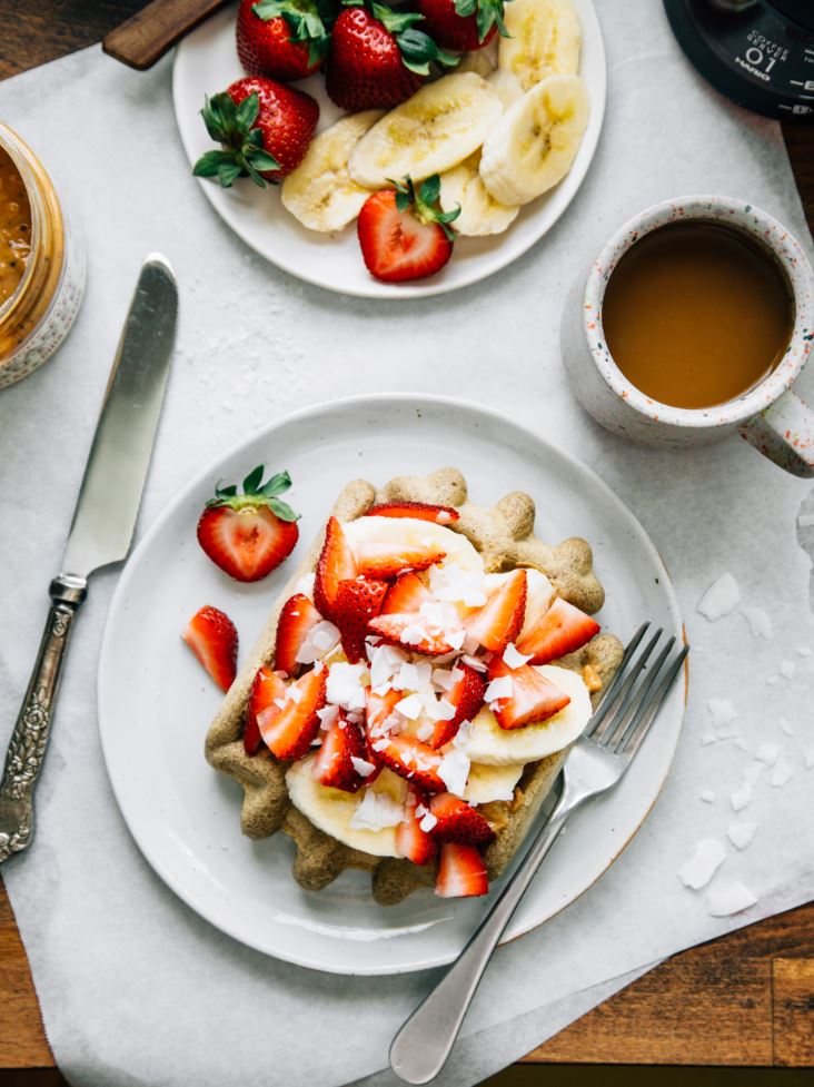 Singleserving Vanilla Protein Waffle Half Cup Habit