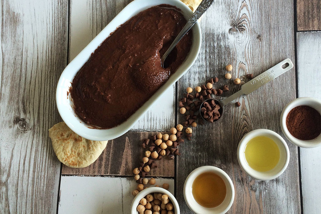Chocolate Salted Caramel Hummus Appetizers, Snacks & Sides Recipe