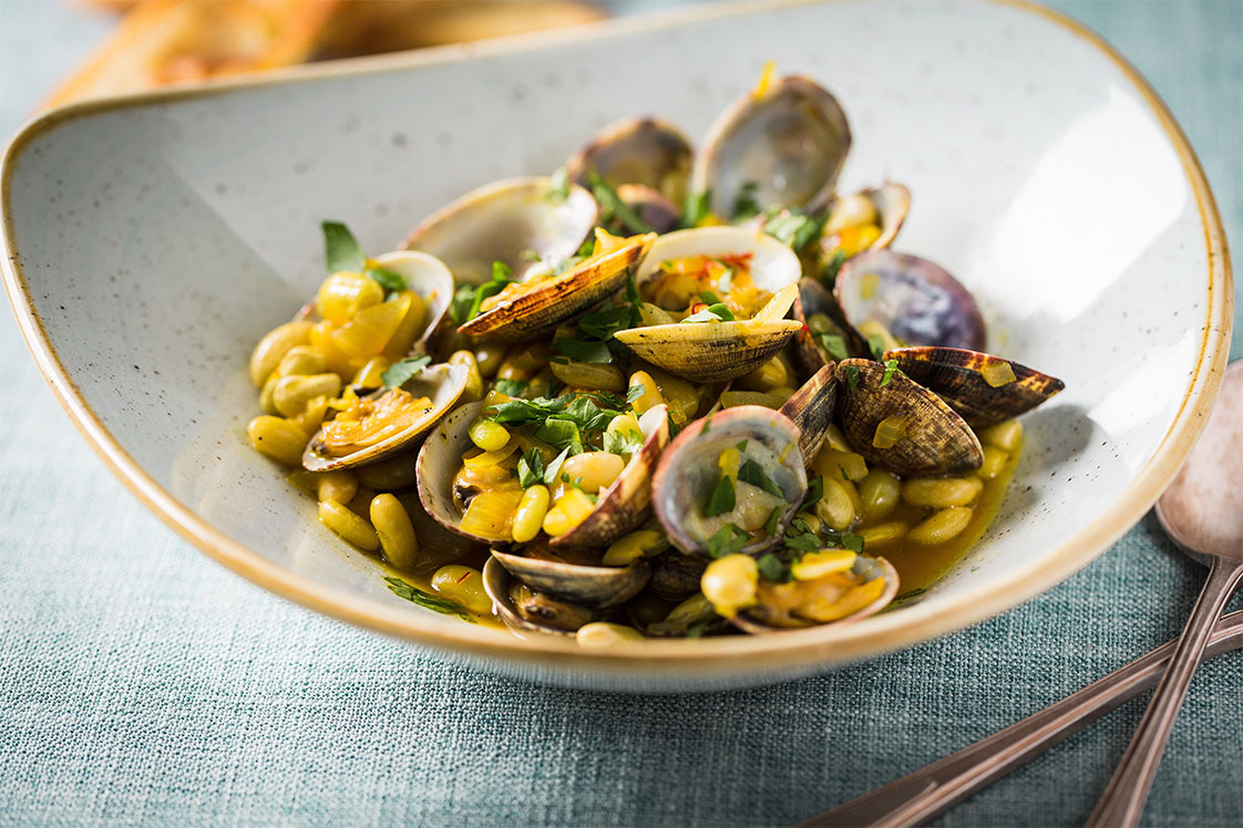 Beans with Clams Gourmet Gurus, Mains Recipe