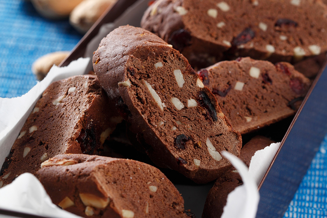 Cranberry Chocolate Almond Biscotti - Desserts Recipe