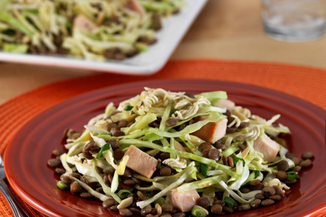 Oriental Chicken Salad with Lentils - Mains Recipe