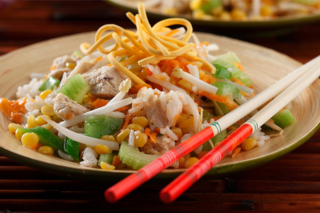 Oriental Fusion Pea Salad - Mains Recipe