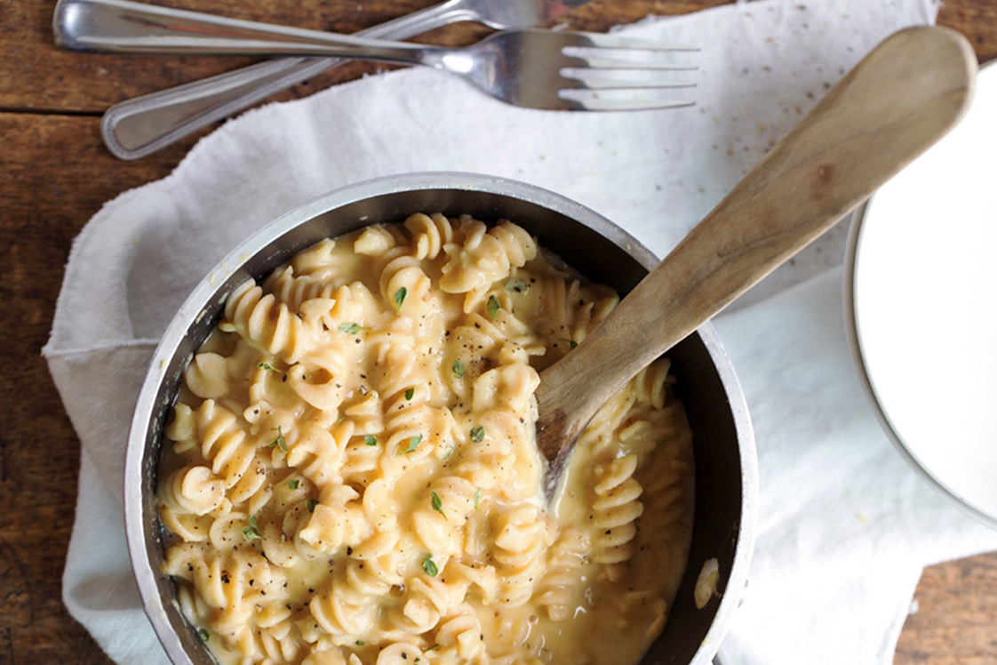 Yellow Split Pea Cheesy Pasta - Mains Recipe