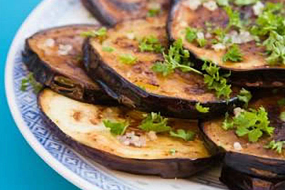 Sweet & Sour Lentils with Roasted Aubergine
