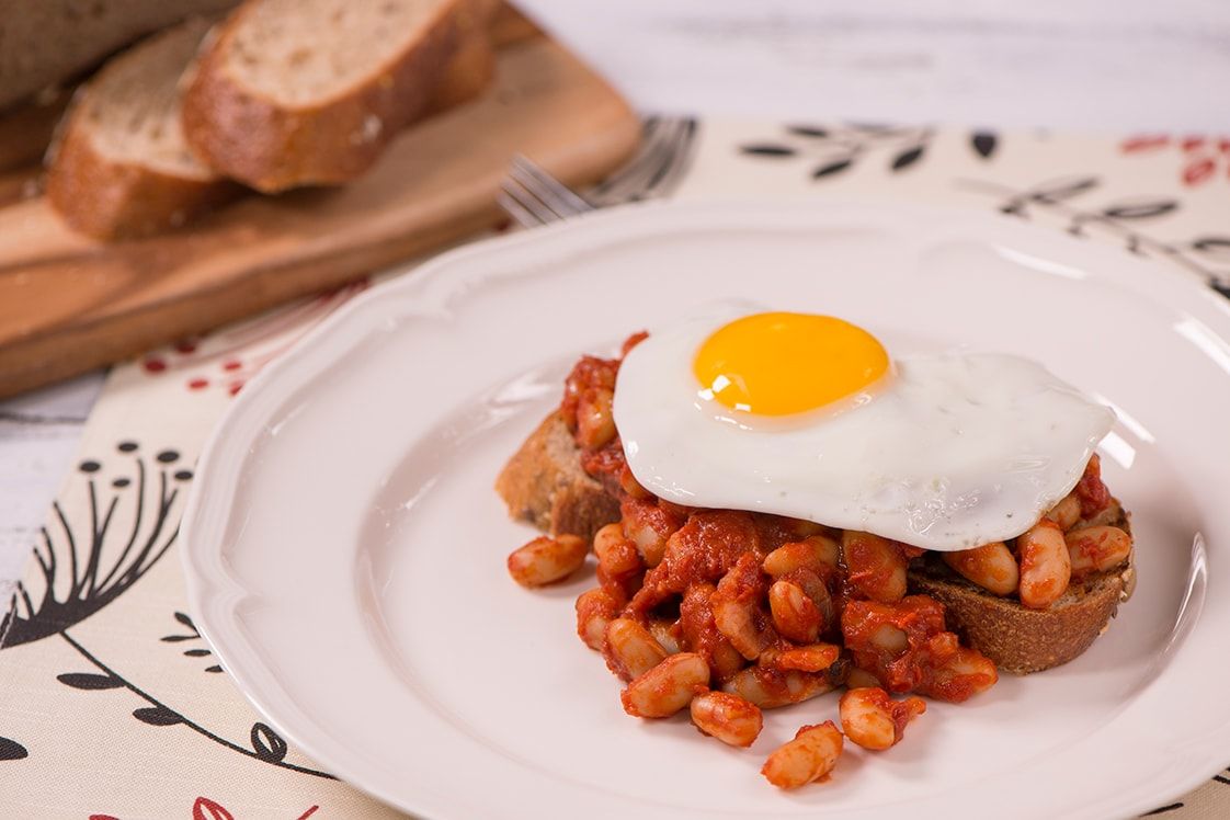 Full English Breakfast Baked Beans On Toast Mains Recipe