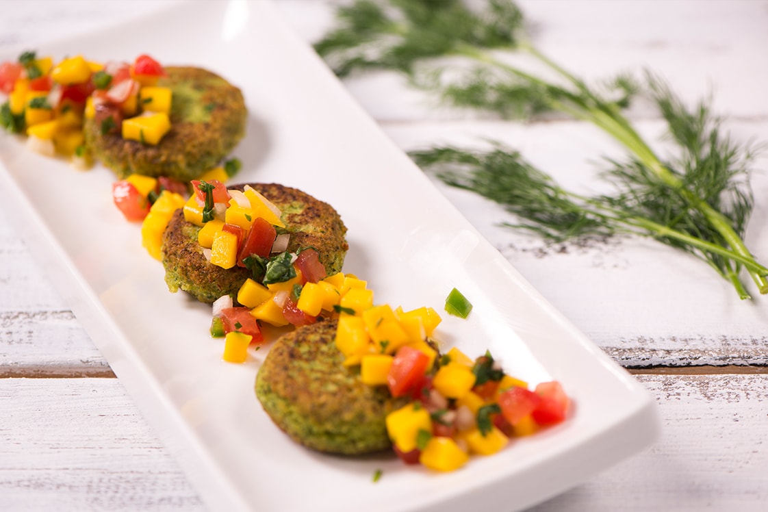 Green Lentil, Zucchini and Garlic Falafel - Mains Recipe