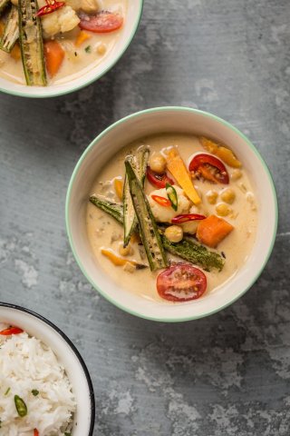 Singapore, Asian Mixed Vegetable Curry