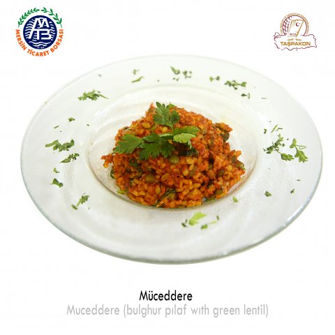 Muceddere (Bulghur Pilaf with Green Lentil)