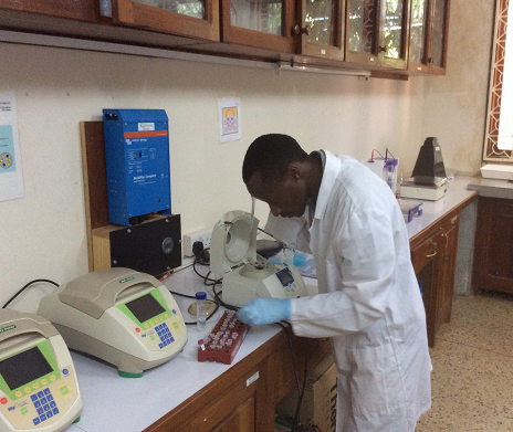Papias Binagwa at Tuskegee University’s Plant Biotechnology Center