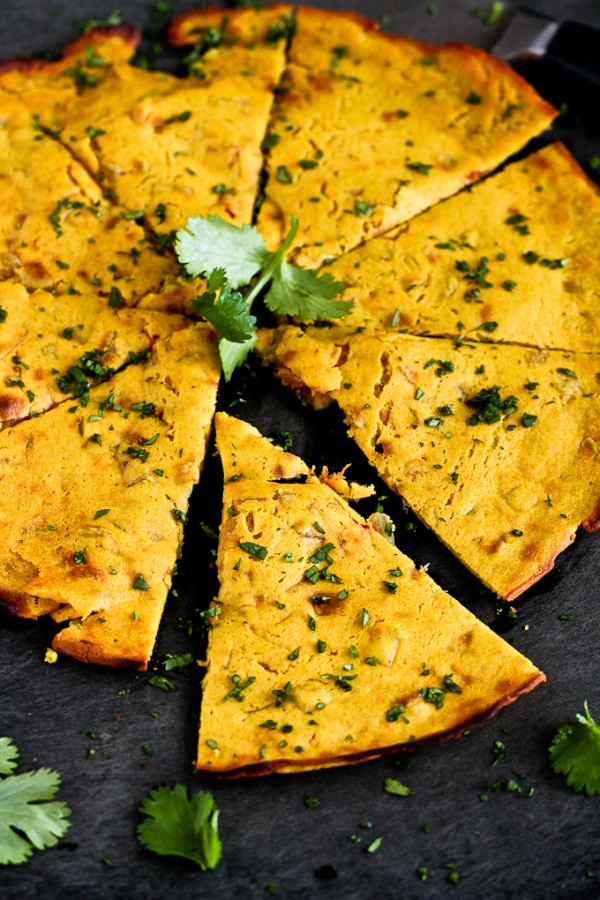Indian Spiced Chickpea Flatbread Half Cup Habit