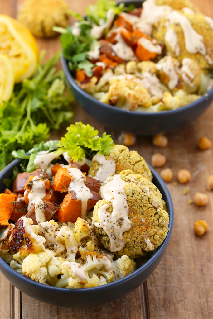 Baked Falafel Buddha Bowls Half Cup Habit