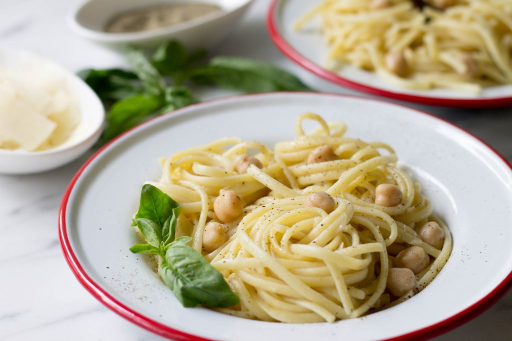 Chickpeas Cacio e Pepe - Half Cup Habit