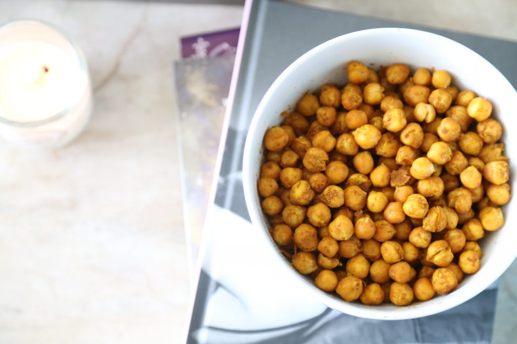 Turmeric Roasted Chickpeas Half Cup Habit