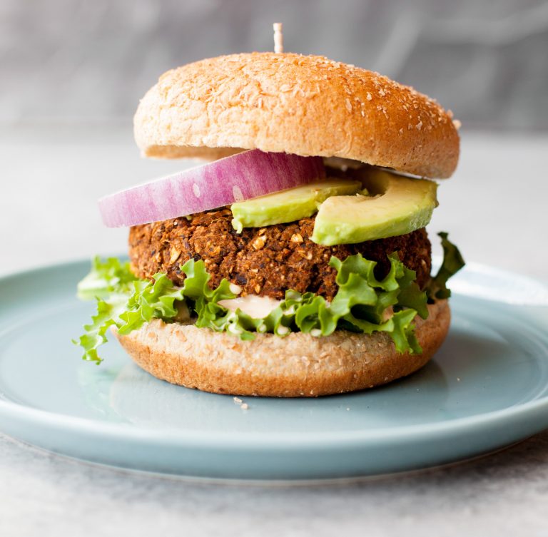 Spicy Black Bean Burgers - Half Cup Habit