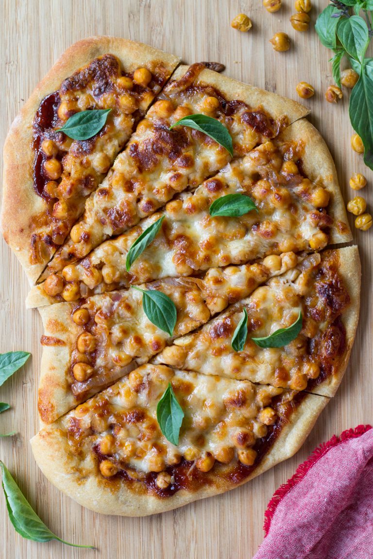 BBQ Chickpea Flatbread - Half Cup Habit