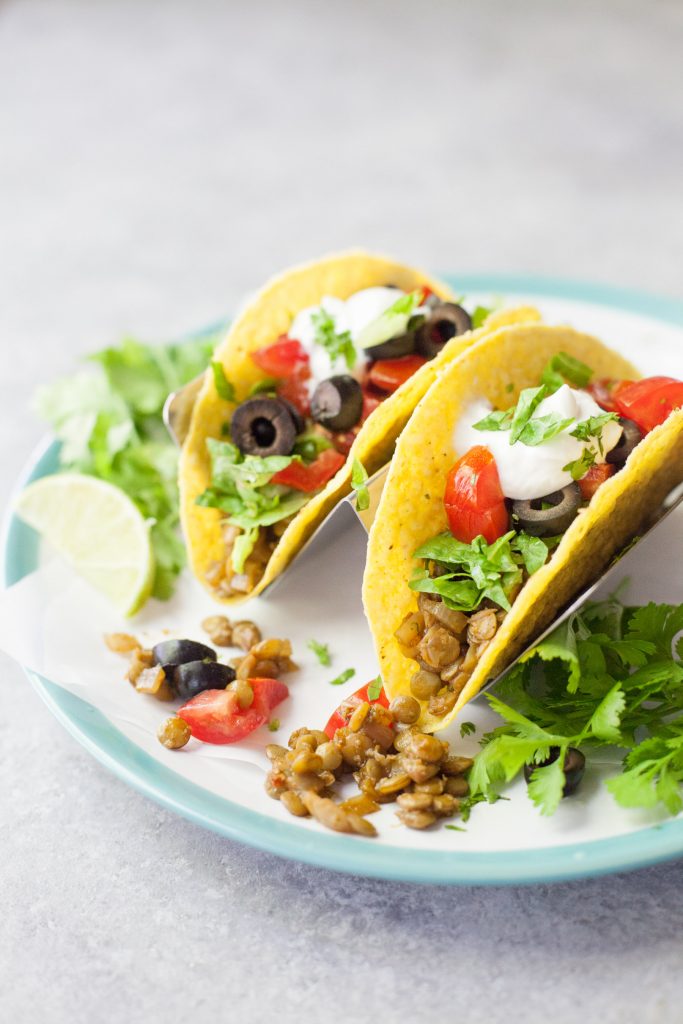 Easy Lentil Tacos - Half Cup Habit