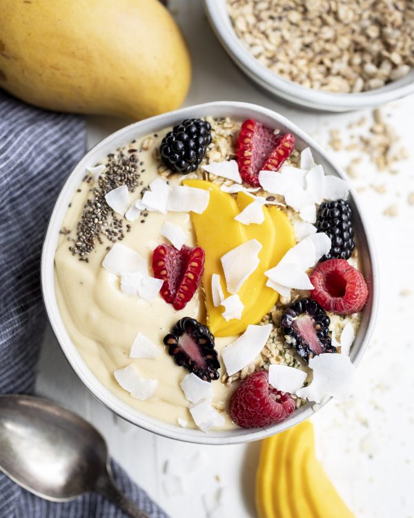 Mango Coconut Smoothie Bowl - Half Cup Habit