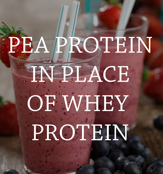 Swap pea protein for whey protein