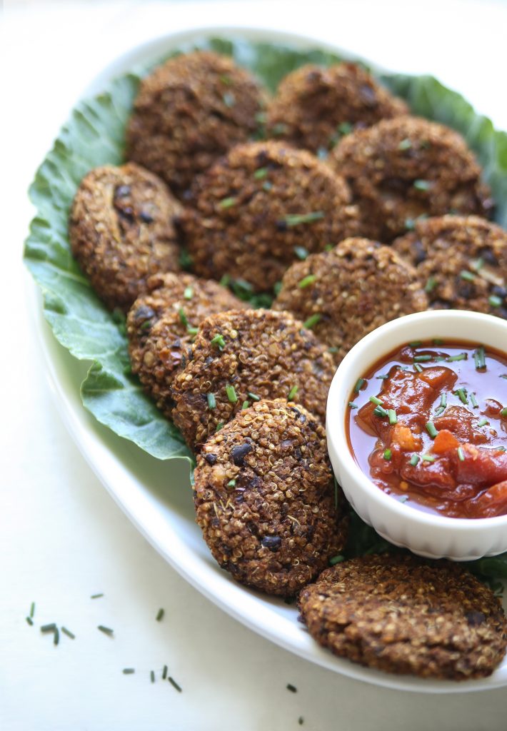 Quinoa Black Bean Burgers - Half Cup Habit