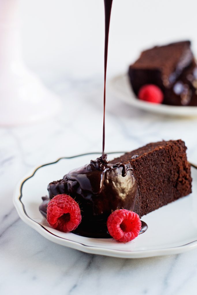 Simple Chocolate Cake with Chickpea Flour - Half Cup Habit