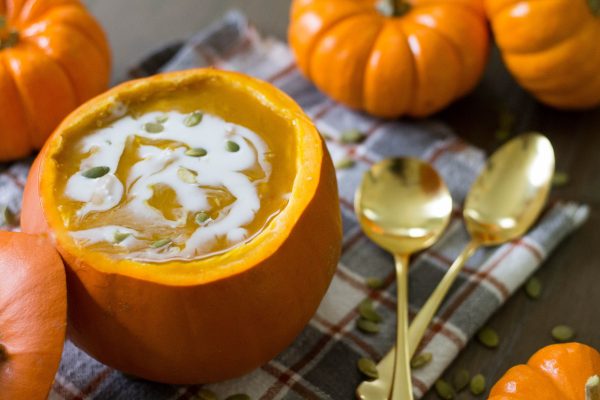 Creamy White Bean and Pumpkin Soup - Half Cup Habit