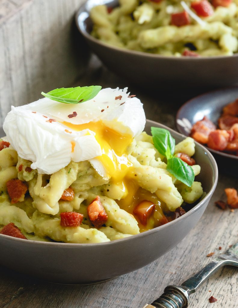 Split Pea Pesto Pasta - Half Cup Habit