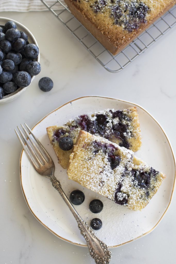 Blueberry Lemon Loaf - Half Cup Habit