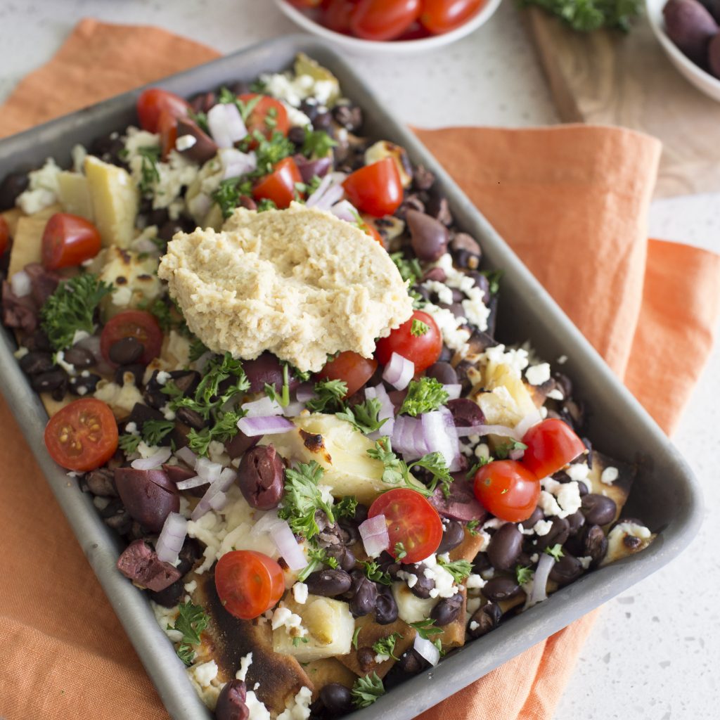 Mediterranean Nachos - Half Cup Habit