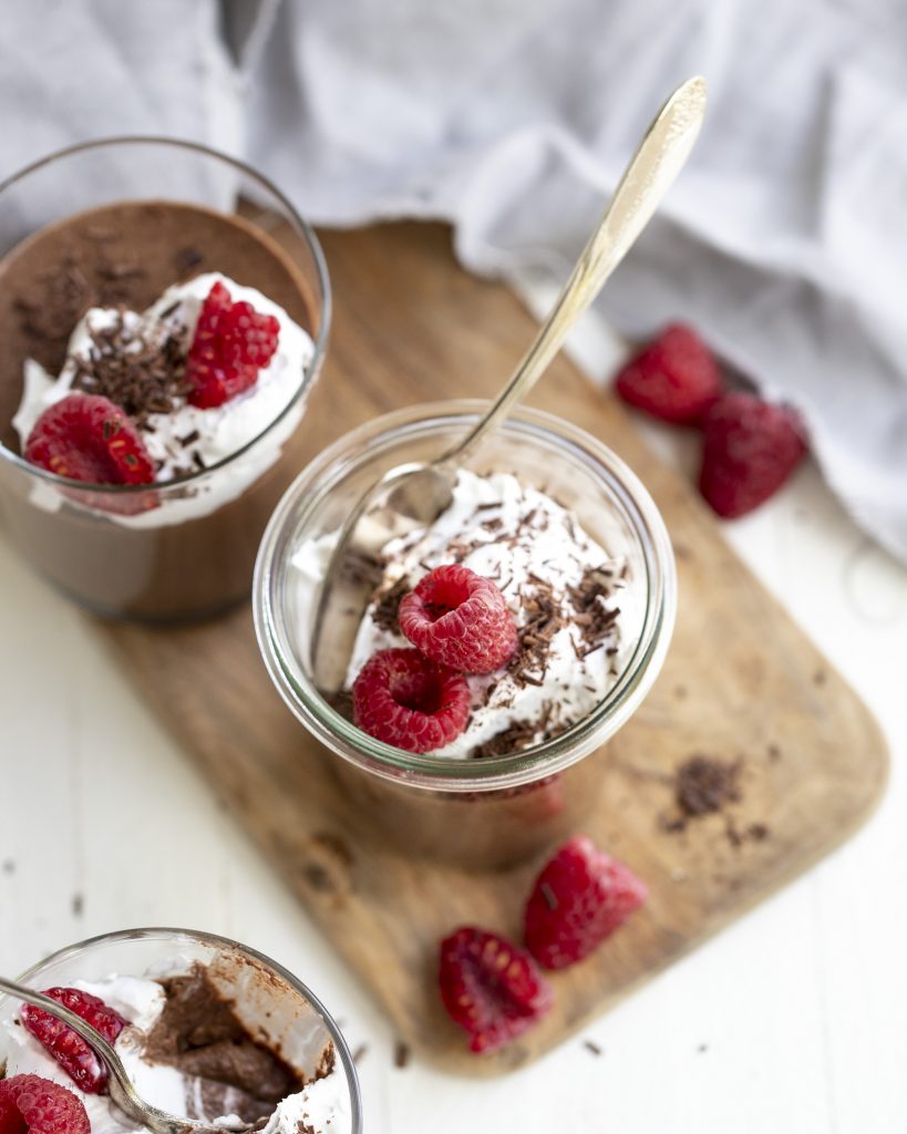 Chocolate Aquafaba Mousse - Half Cup Habit