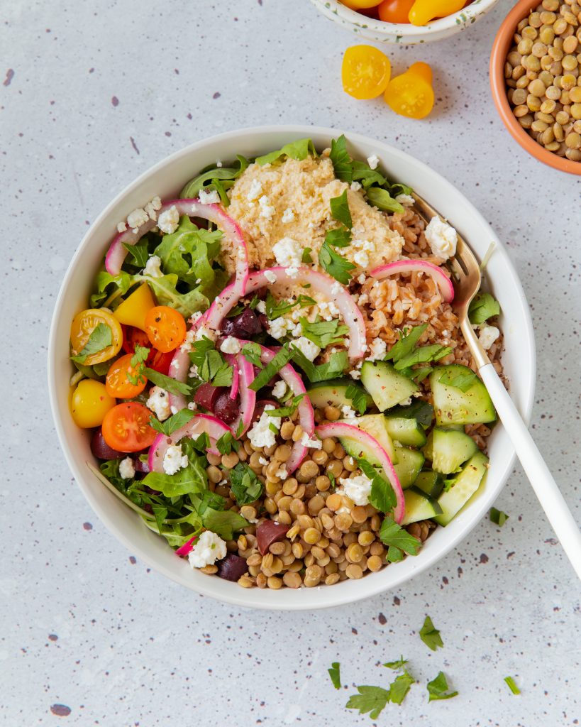 Mediterranean-Inspired Lentil Bowl - Half Cup Habit